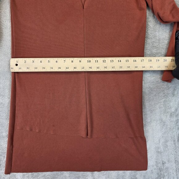 Zara Woman Studio Top Womens Small Long Sleeve Tunic V Neck Minimalist Modern - Picture 8 of 15